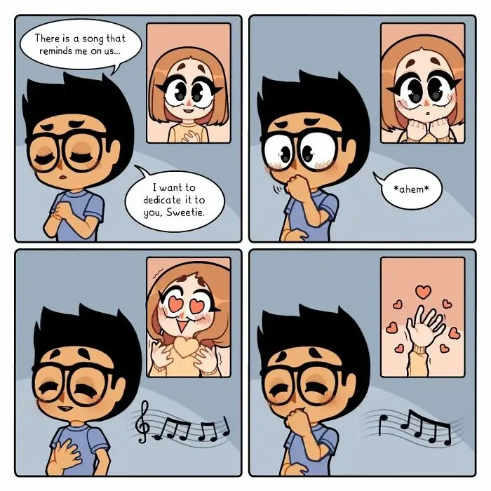 30 Long-Distance Relationship Moments That This Couple Shares, Illustrated By This Artist