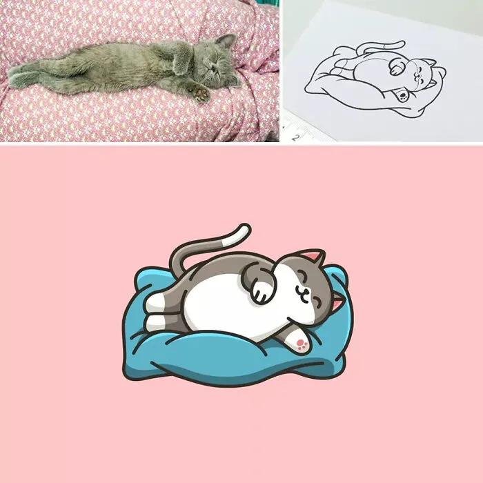 “Inspirations Could Come From Everywhere”: 35 Cute Illustrations By This Logo Designer (New Pics)