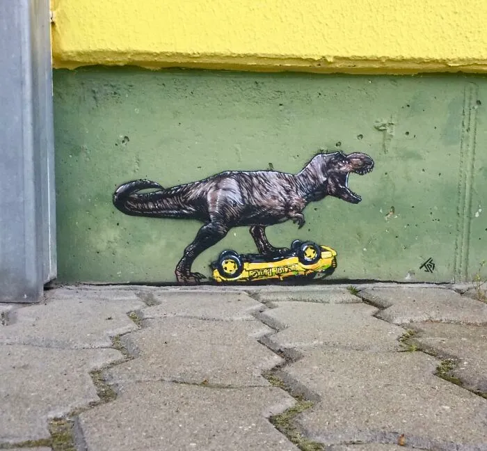 20 Works Of Street Graffiti That Interacts With Its Surroundings By This Artist (New Pics)