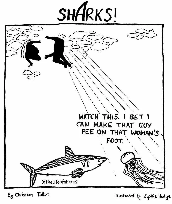 40 New Comics That Depict The Snarky Conversations Between Sharks And Other Aquatic Life