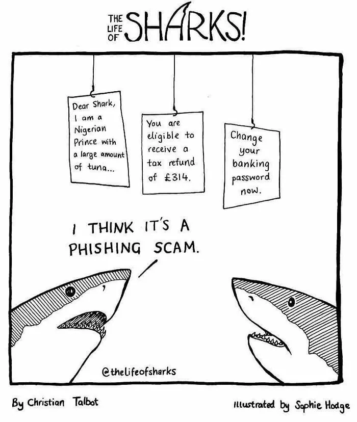 40 New Comics That Depict The Snarky Conversations Between Sharks And Other Aquatic Life