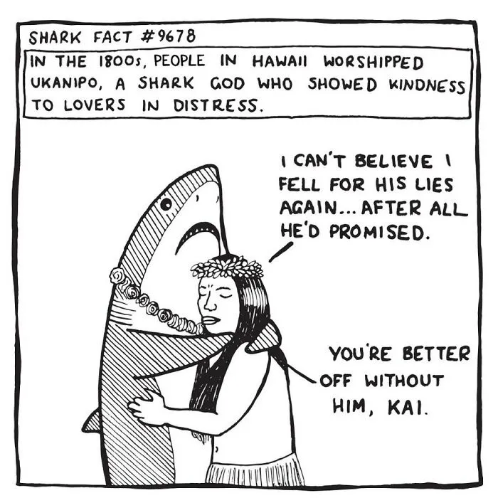 40 New Comics That Depict The Snarky Conversations Between Sharks And Other Aquatic Life