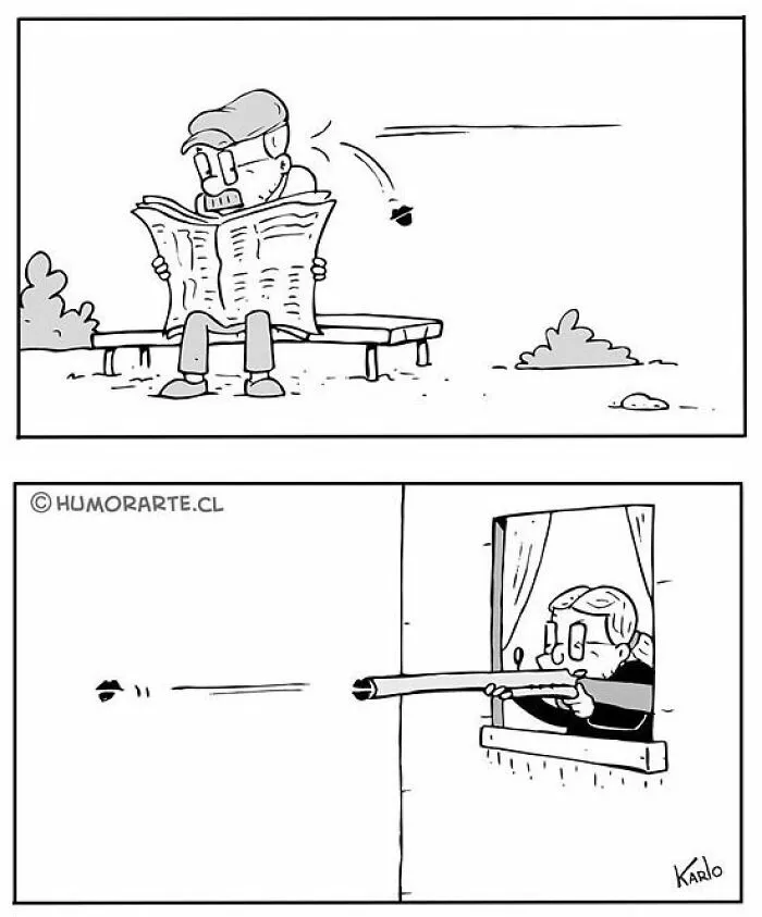 Este dibujante chileno hace divertidos cómics sin usar ni una palabra (40 viñetas nuevas)