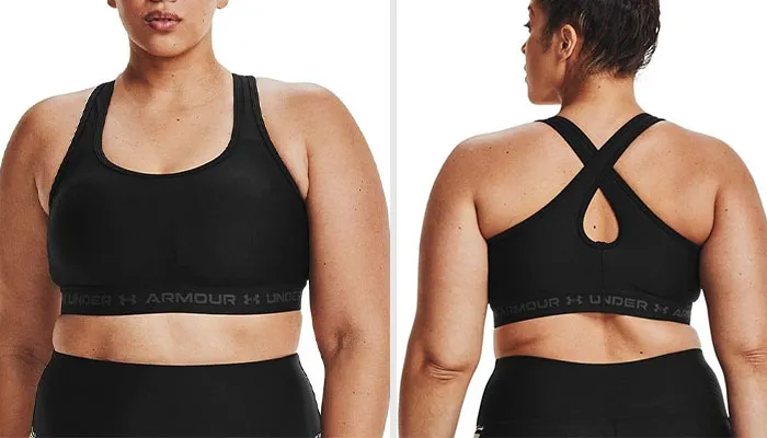 Under Armour Women’s Crossback Mid Impact Sports Bra: With Soft, Quick-Drying Cups And A Supportive Crossback Design - A Versatile Choice For All Your Sports Activities