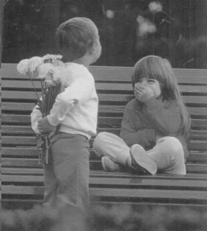 A Little Boy Has A Surprise For His Girlfriend.. :)