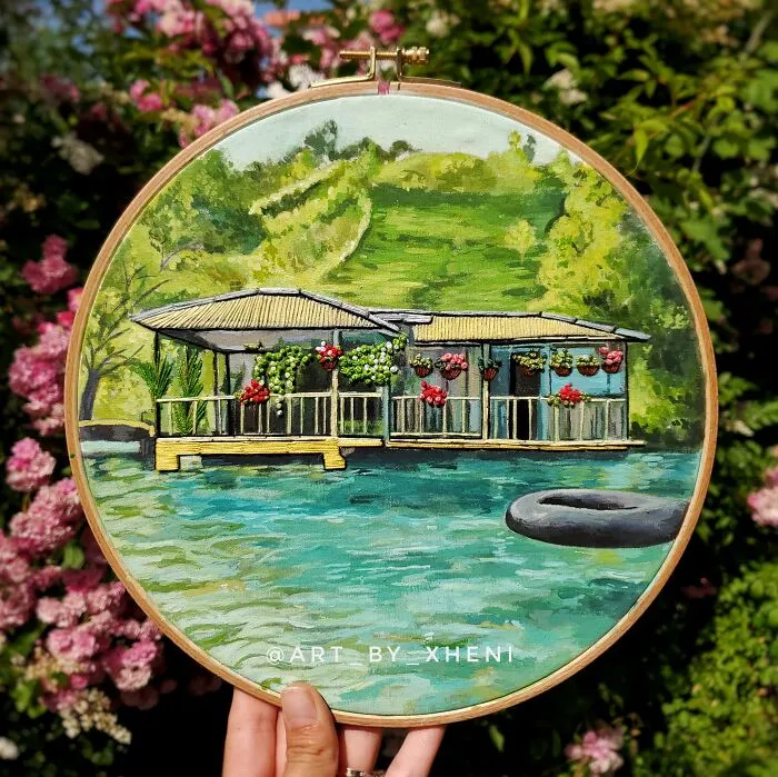 I Am An Embroidery Artist Who Captures Entire Landscapes And People's Portraits In My Artworks (25 Pics)