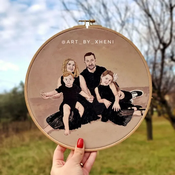 I Am An Embroidery Artist Who Captures Entire Landscapes And People's Portraits In My Artworks (25 Pics)