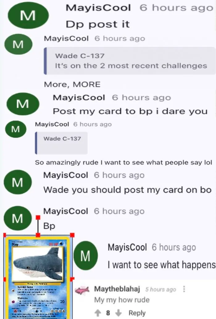 You Guys Don’t Like May’s Pokémon Card? It’s Bullying? Well Get A Load Of This