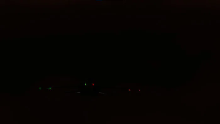 Hard To See Here, But A Front On View Of The F-18