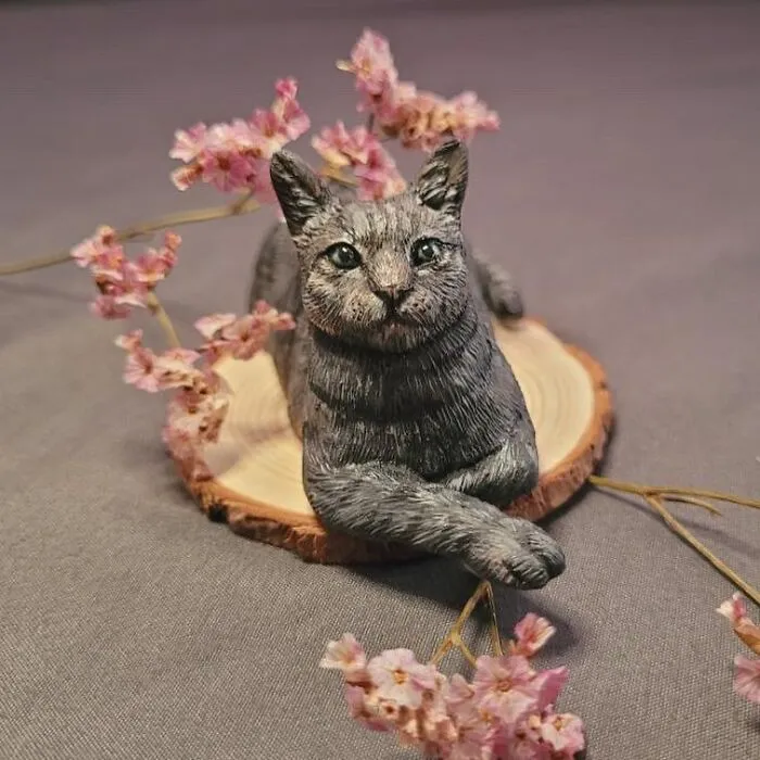 My Collection Of Dog And Cat Sculptures That I Made From Polymer Clay (30 Pics)