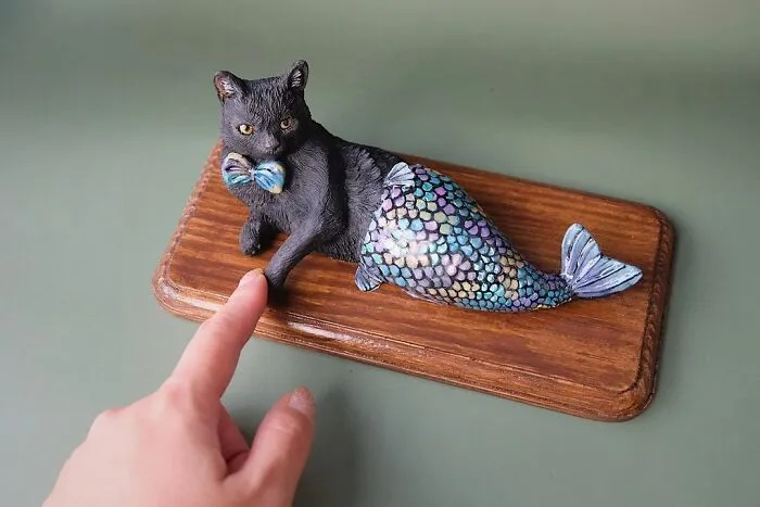 My Collection Of Dog And Cat Sculptures That I Made From Polymer Clay (30 Pics)