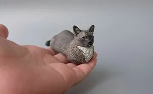 My Collection Of Dog And Cat Sculptures That I Made From Polymer Clay (30 Pics)