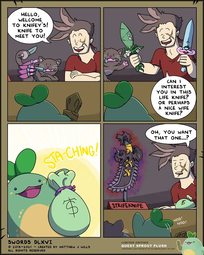 I Make Comics About A Fantasy World Where Everyone And Everything’s Weapon Of Choice Is A Sword (19 New Pics)