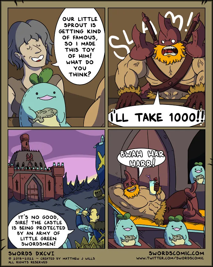 I Make Comics About A Fantasy World Where Everyone And Everything’s Weapon Of Choice Is A Sword (19 New Pics)