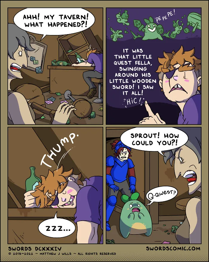 I Make Comics About A Fantasy World Where Everyone And Everything’s Weapon Of Choice Is A Sword (19 New Pics)