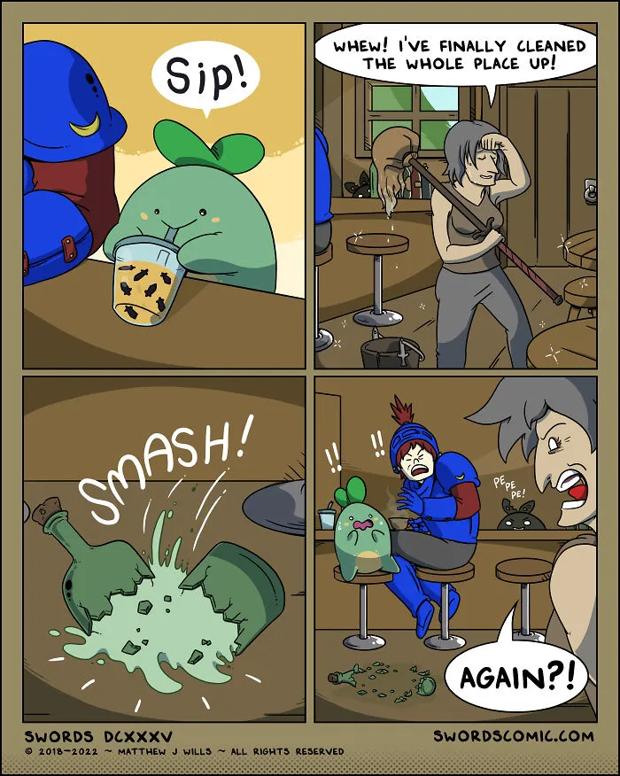 I Make Comics About A Fantasy World Where Everyone And Everything’s Weapon Of Choice Is A Sword (19 New Pics)