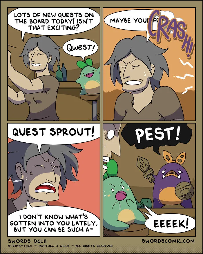 I Make Comics About A Fantasy World Where Everyone And Everything’s Weapon Of Choice Is A Sword (19 New Pics)