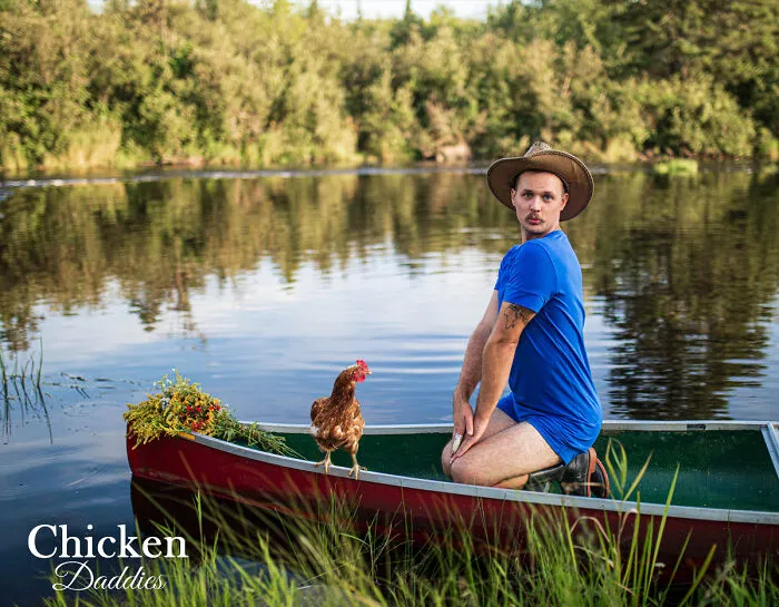 The 2024 Chicken Daddies Calendar Unveils 13 Hilarious Men-Chicken Moments