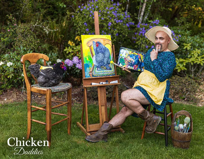 The 2024 Chicken Daddies Calendar Unveils 13 Hilarious Men-Chicken Moments