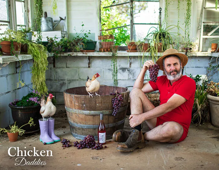 The 2024 Chicken Daddies Calendar Unveils 13 Hilarious Men-Chicken Moments