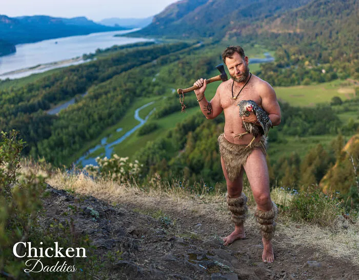 The 2024 Chicken Daddies Calendar Unveils 13 Hilarious Men-Chicken Moments