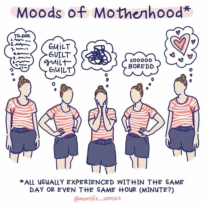 Artist Creates Mom Life Comics To Raise Awareness Of Double Standards And Household Inequality (30 Pics)