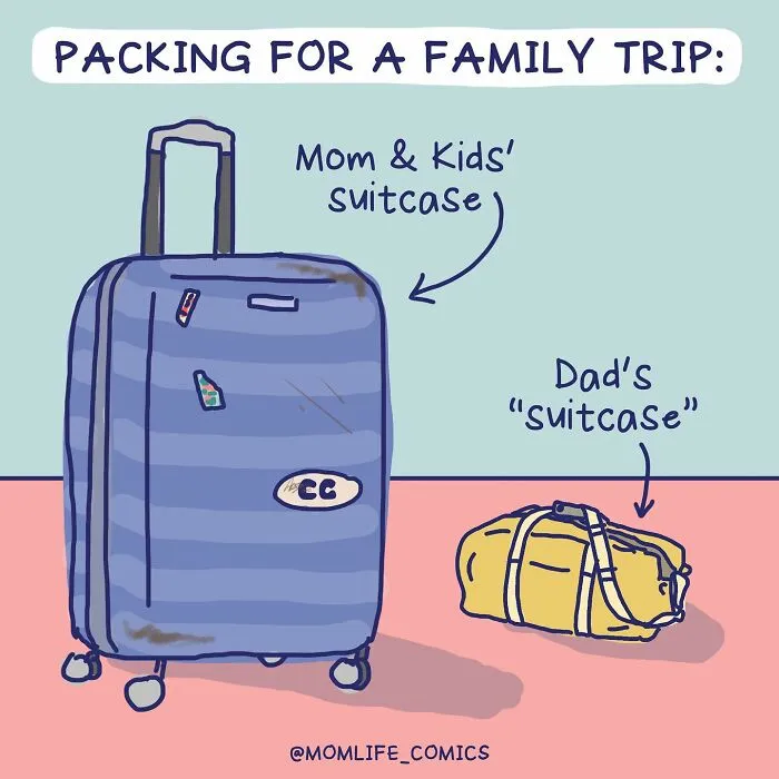 Artist Creates Mom Life Comics To Raise Awareness Of Double Standards And Household Inequality (30 Pics)