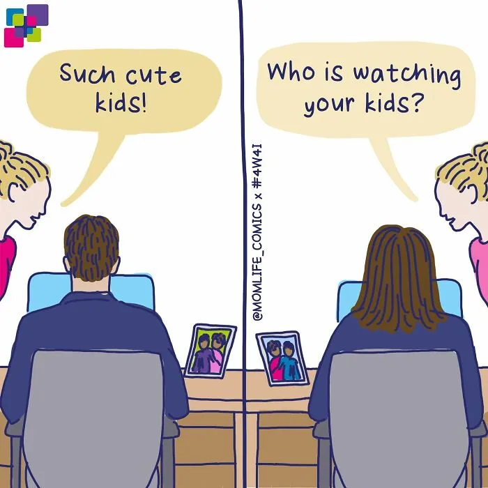 Artist Creates Mom Life Comics To Raise Awareness Of Double Standards And Household Inequality (30 Pics)