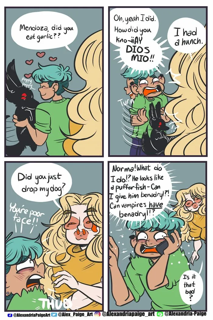 44 Humorous Comics About Supernatural Beings Living Simple Everyday Lives Created By This Artist