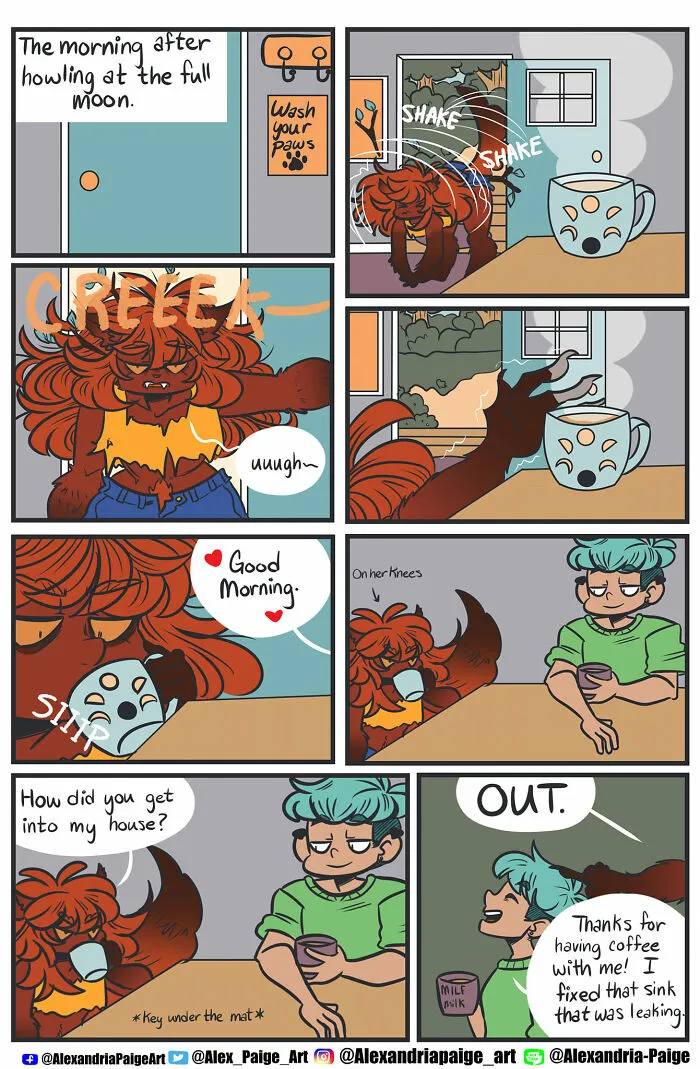 44 Humorous Comics About Supernatural Beings Living Simple Everyday Lives Created By This Artist