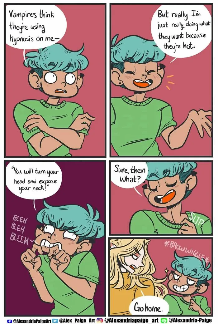 44 Humorous Comics About Supernatural Beings Living Simple Everyday Lives Created By This Artist