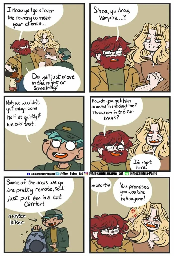 44 Humorous Comics About Supernatural Beings Living Simple Everyday Lives Created By This Artist