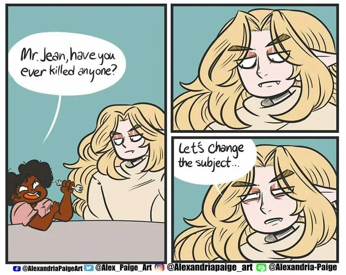 44 Humorous Comics About Supernatural Beings Living Simple Everyday Lives Created By This Artist