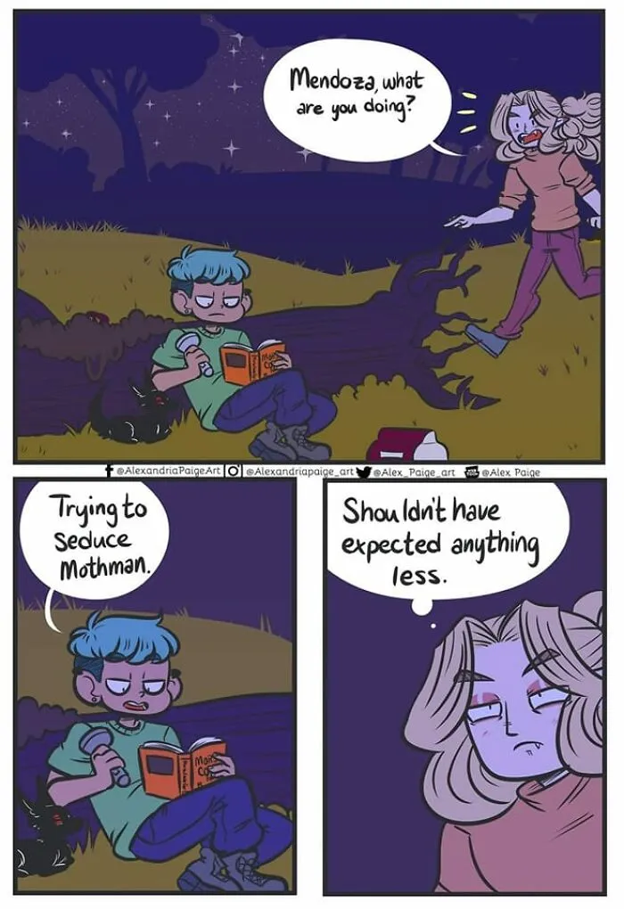 44 Humorous Comics About Supernatural Beings Living Simple Everyday Lives Created By This Artist