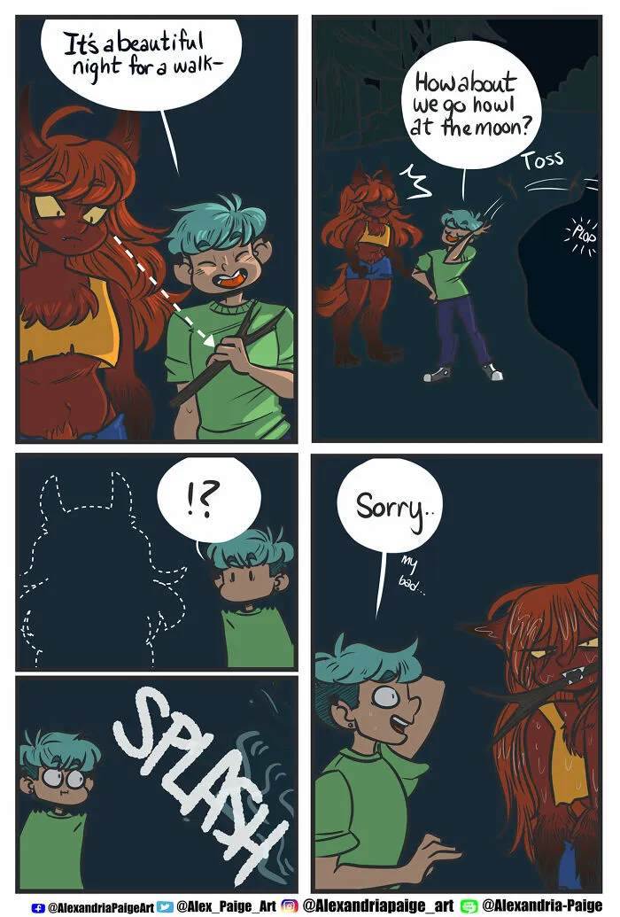 44 Humorous Comics About Supernatural Beings Living Simple Everyday Lives Created By This Artist