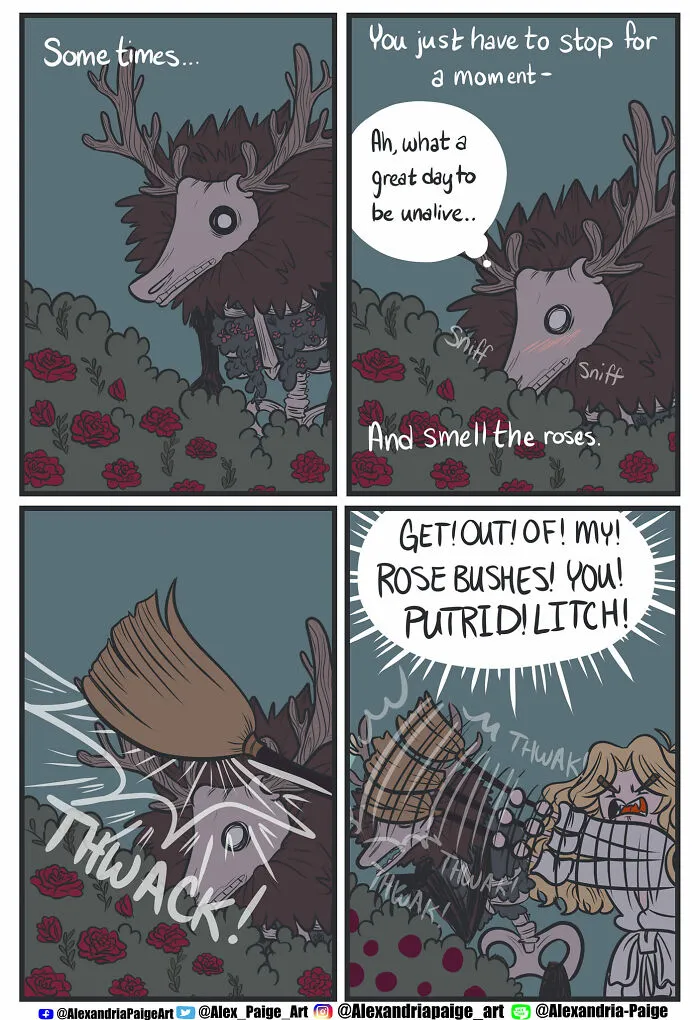 44 Humorous Comics About Supernatural Beings Living Simple Everyday Lives Created By This Artist