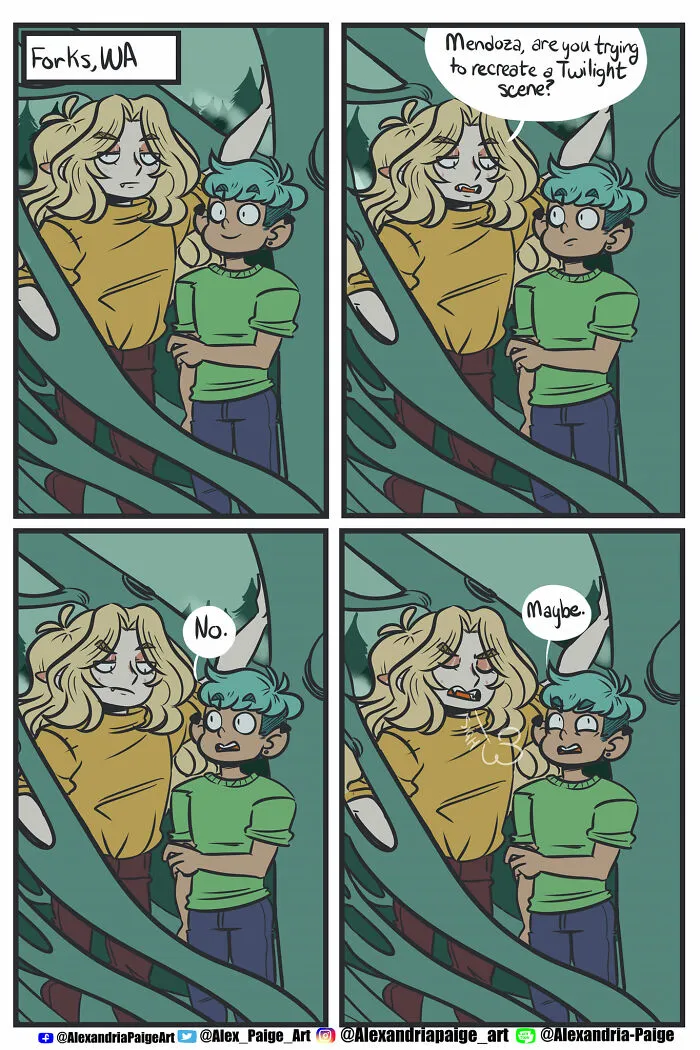 44 Humorous Comics About Supernatural Beings Living Simple Everyday Lives Created By This Artist