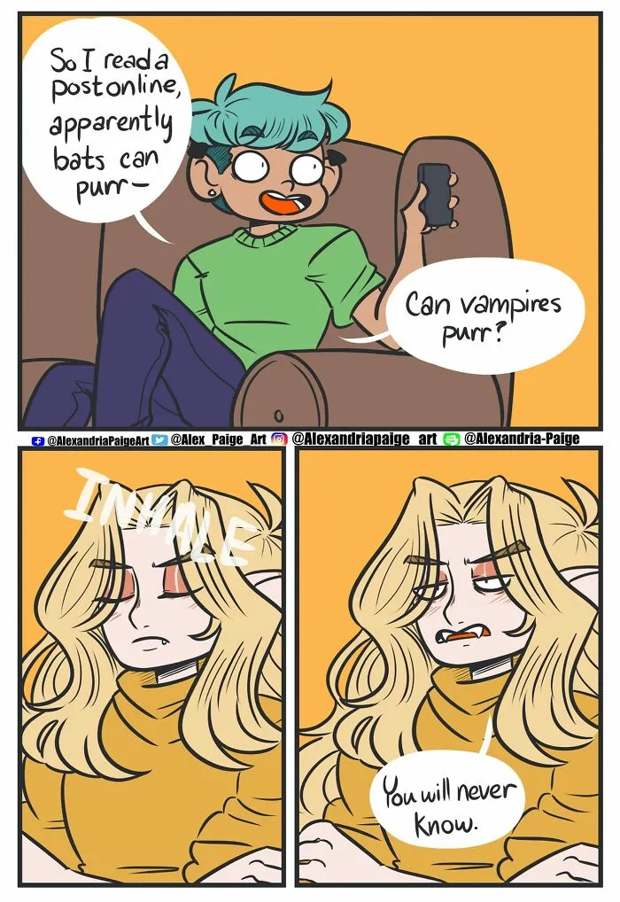 44 Humorous Comics About Supernatural Beings Living Simple Everyday Lives Created By This Artist