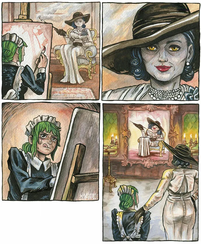 This Artist Creates Spooky Comics inspired By “Resident Evil” (30 Pics)