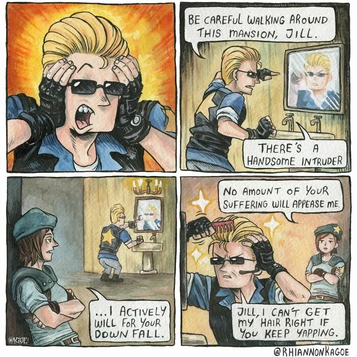 This Artist Creates Spooky Comics inspired By “Resident Evil” (30 Pics)
