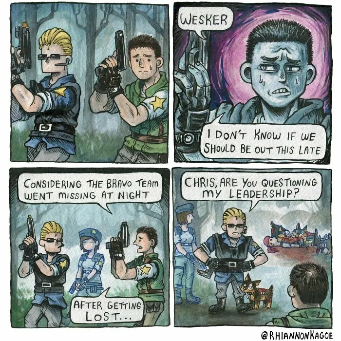 This Artist Creates Spooky Comics inspired By “Resident Evil” (30 Pics)