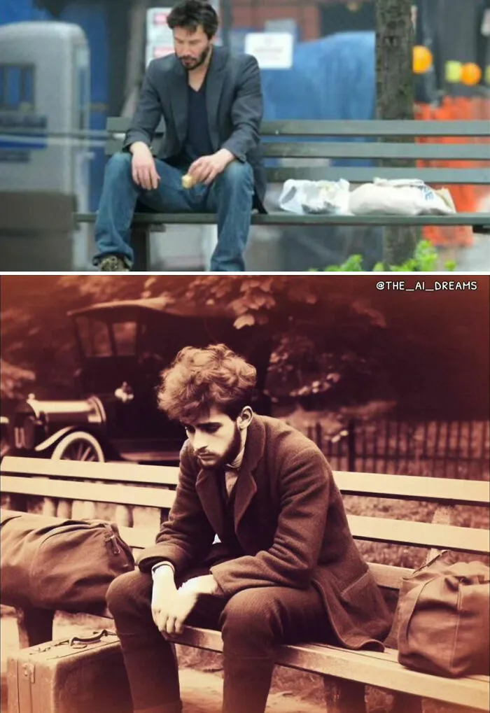 20 AI Recreations Of Popular Memes Shown As If They Were Captured Back In Time