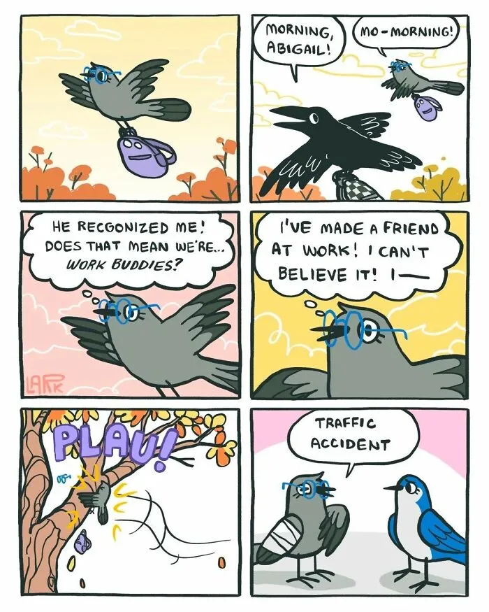40 Funny Comics About A Cat Hiring Birds In His Company By This Brazilian Artist