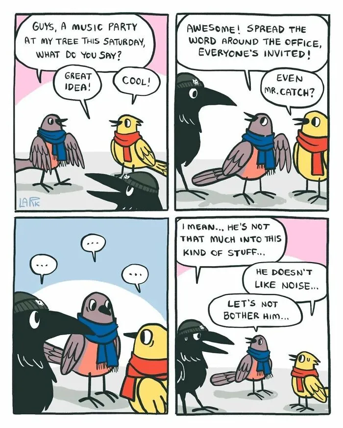 40 Funny Comics About A Cat Hiring Birds In His Company By This Brazilian Artist