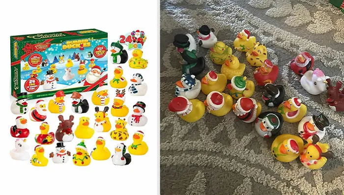 24 Days Advent Calendar 2023 With 24 Rubber Ducks