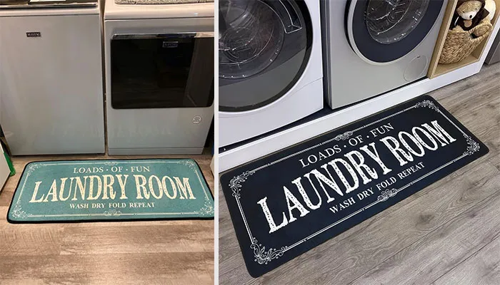 Romamigo Rug Runner Royale: Non-Slip Laundry Mat - Add A 'Clean' Sweep Of Style To Your Laundry Room Without Slipping On Design!