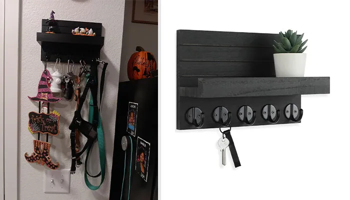 Lwenki Lekeyp: Stylish Key And Mail Holder Wall Decor - Hang Happiness With Large Key Hooks, Turning Your Wall Into A 'Key-Pstone' Of Organised Charm!