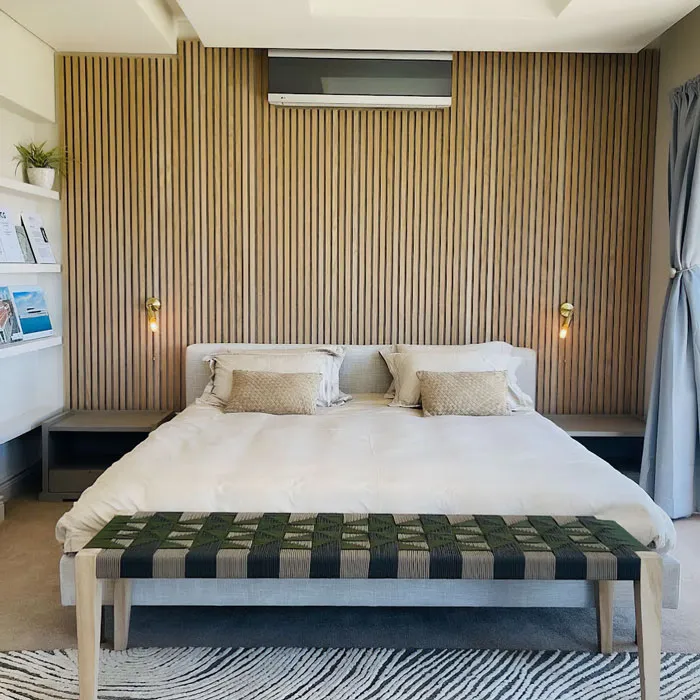 Bedroom With Wooden Panels