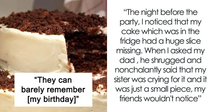 ‘Golden Child’ Sister Snags A Slice Of Custom-Made Cake Before Teen’s B-Day, They Cancel The Party