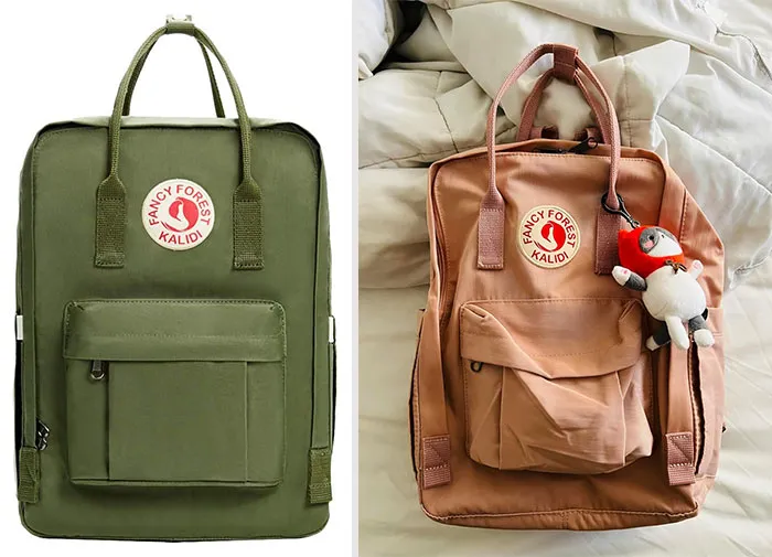 Kalidi Casual Backpack: a cheaper but equally chic alternative to the Fjällräven Kånken, offering unmatched convenience and durability for shopping, work, travel, and more!